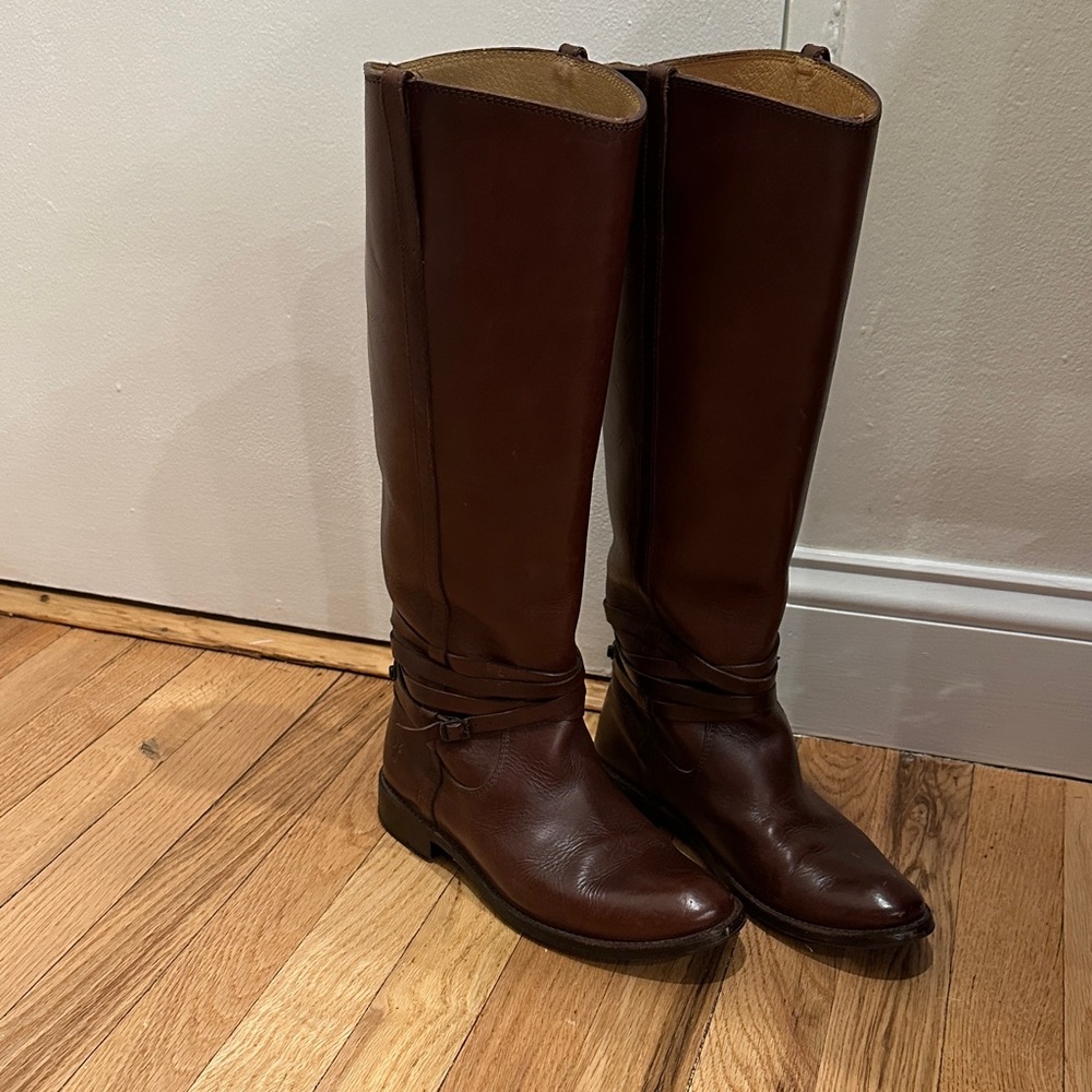 Frye Dark Brown Over the Knee Boots